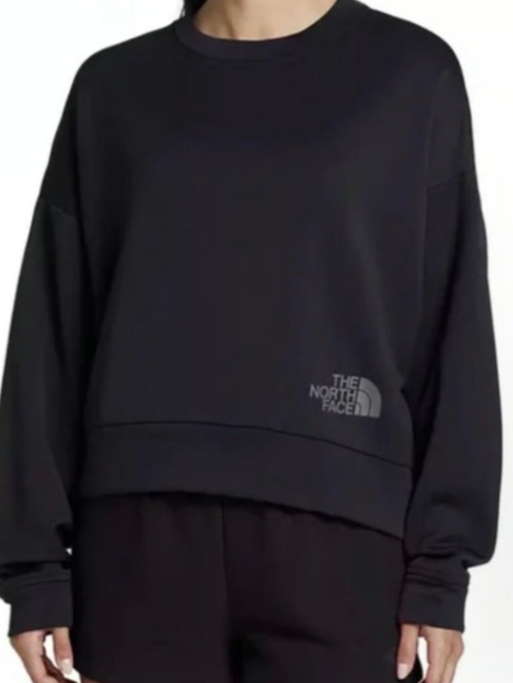 The North Face Horizon Performance Crewneck Sweatshirt Size L Black Oversized